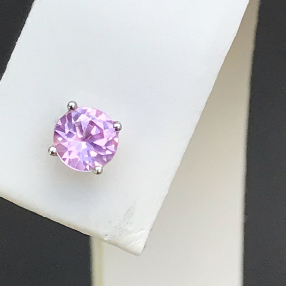 Chuck Clemency 14k Pink Sapphire Stud Earrings - Picture 3 of 14